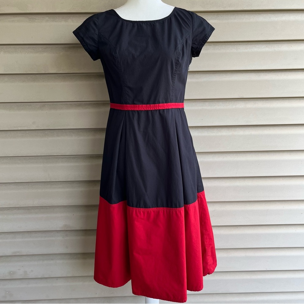 Eshakti Fit And Flare Retro Colorblock Dress - Si… - image 1